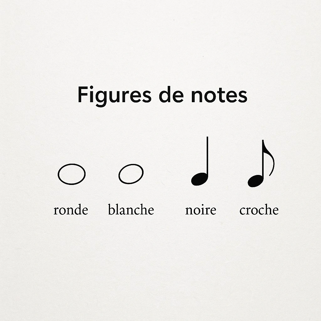 Les figures de notes (valeurs rythmiques)